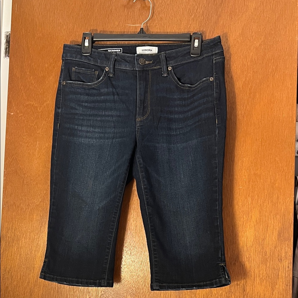 Sonoma Dark Indigo Cropped Women's Denim Capris